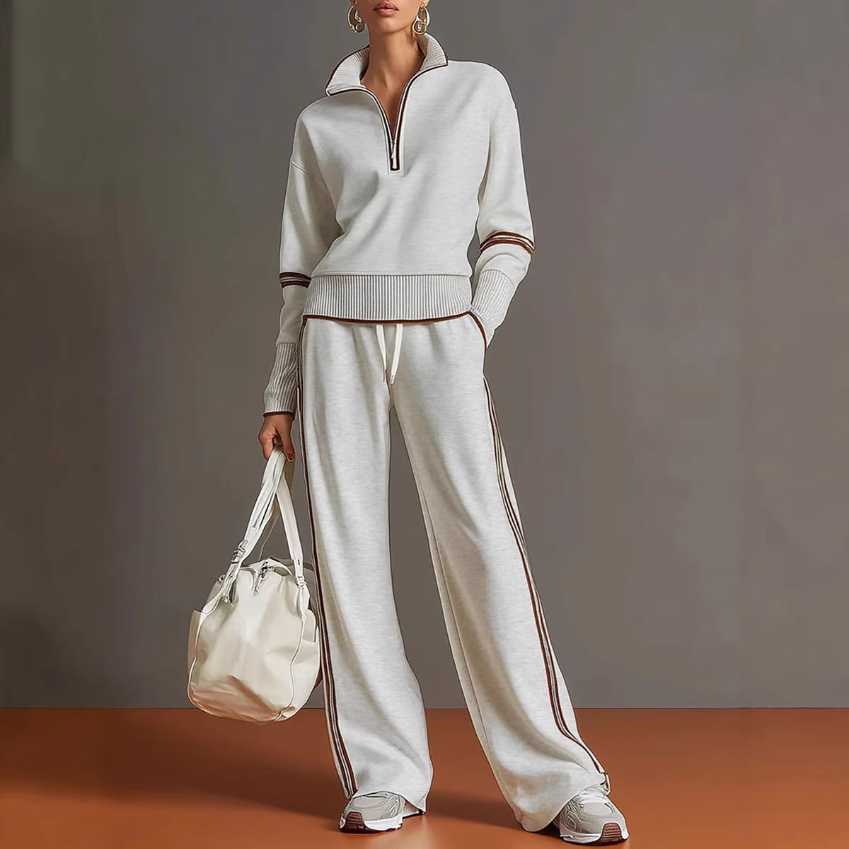 Women's Casual Fashionable Sports Long-Sleeve Suit NorixaFashion.com