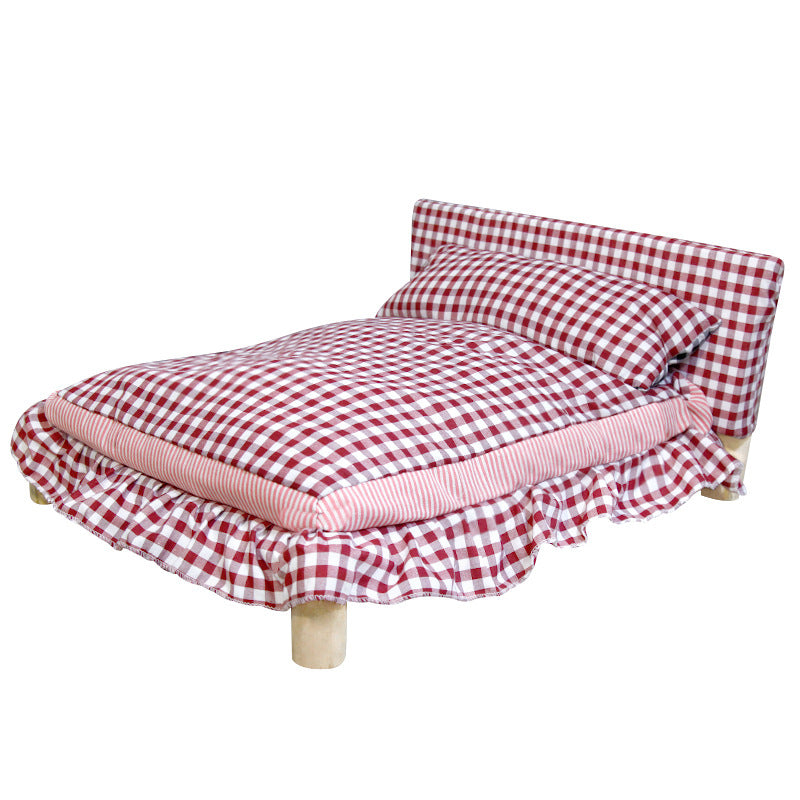 Detachable And Washable All-Season Wooden Pet Bed Pets Fashion