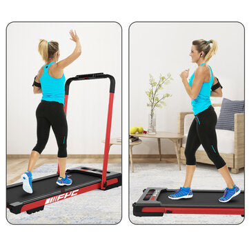 FYC 2-in-1 Folding Treadmill 2.5 HP 1-12km/h Electric Running Machine with Remote Control LED Display Walking Running Jogging for Home Office Loading 220lbs LuxuryLifeWay Online Store