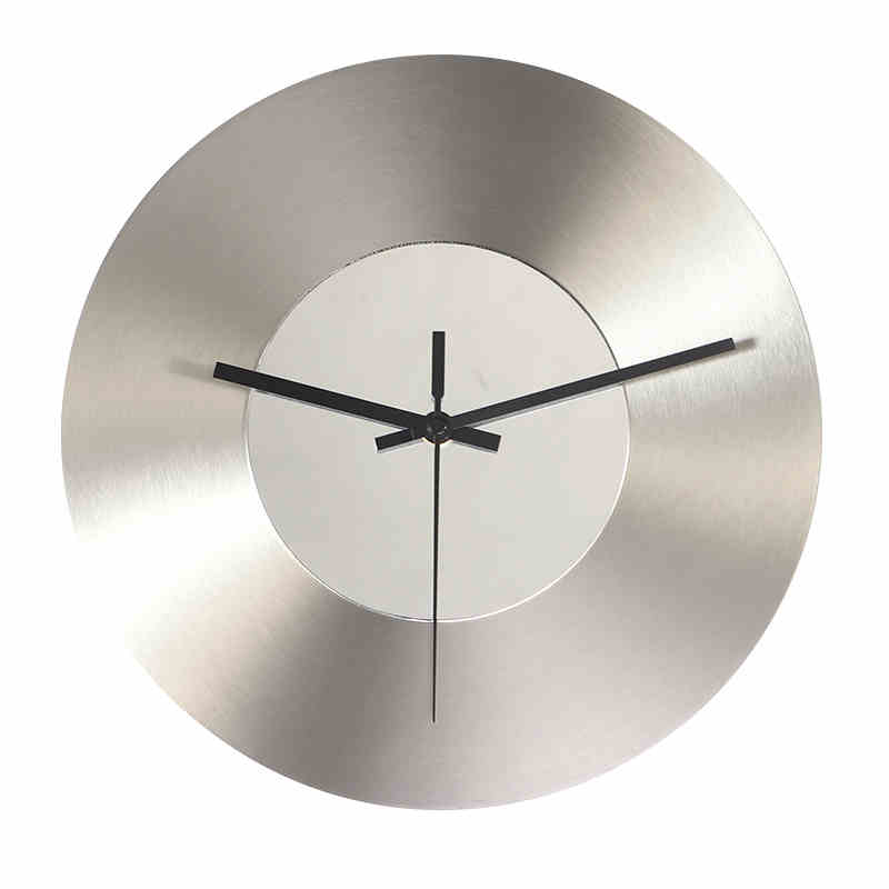 Creative Metal Wall Clock Silver PearlNestDecor.com