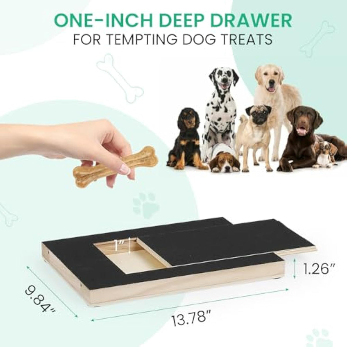 Dog Nail Scratch Board, Dog File Board Dog Nail Grinder Board Scratch Pad For Nails With Treat Box Pets Nails Trimming For All Dog Sizes Pets Fashion