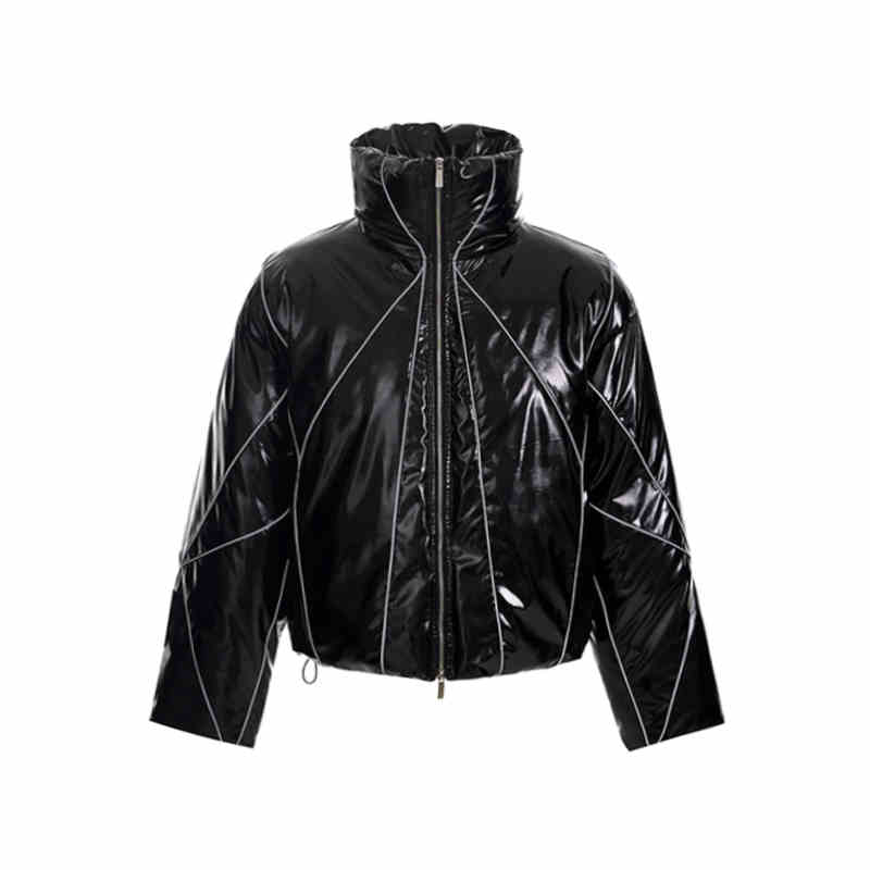 Men's Winter Reflective Line Bread Coat Thickened LadyShow.Store