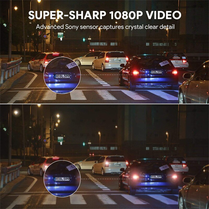 170° WiFi Dash Cam Recorder Car Camera HD 1080P Car DVR Vehicle Video G-Sensor Pi-Mart