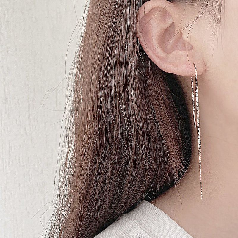 S925 Sterling Silver Ear Thread Female LadyShow.Store