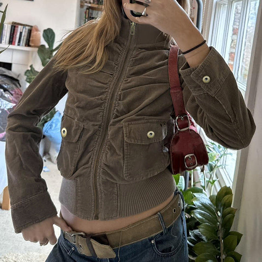 Autumn And Winter Corduroy Jacket Coat For Women LuxuryLifeWay Online Store