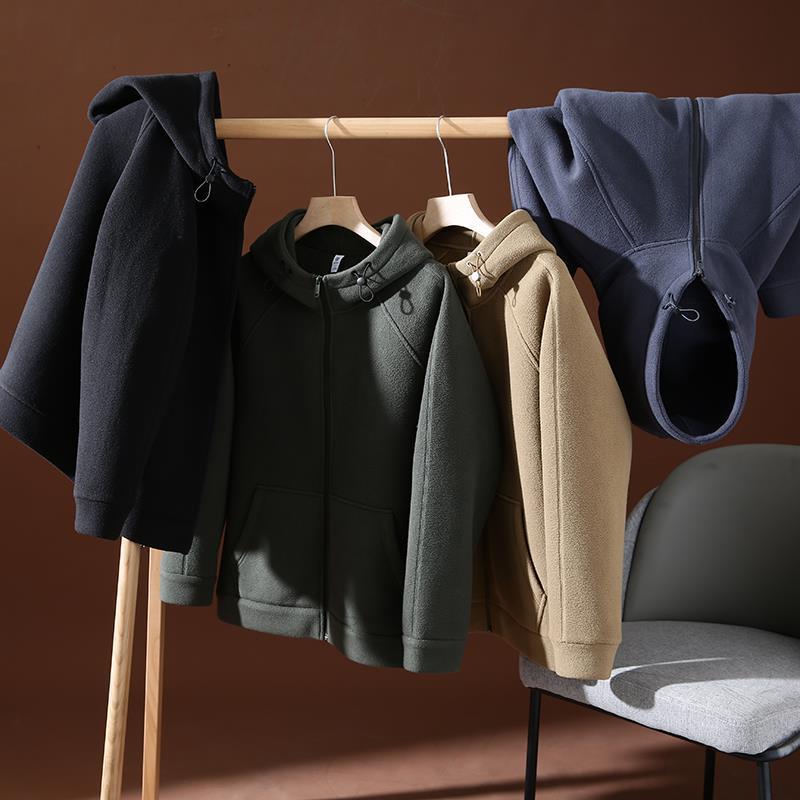 Single-layer Fleece-lined Thickened Men's Clothing Jacket Best YouTube Store