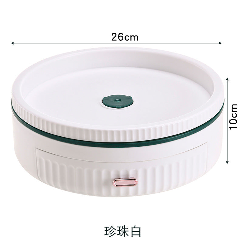 Kitchen multifunctional rotating storage rack rotating seasoning rack toilet cosmetics storage table rotating storage tray