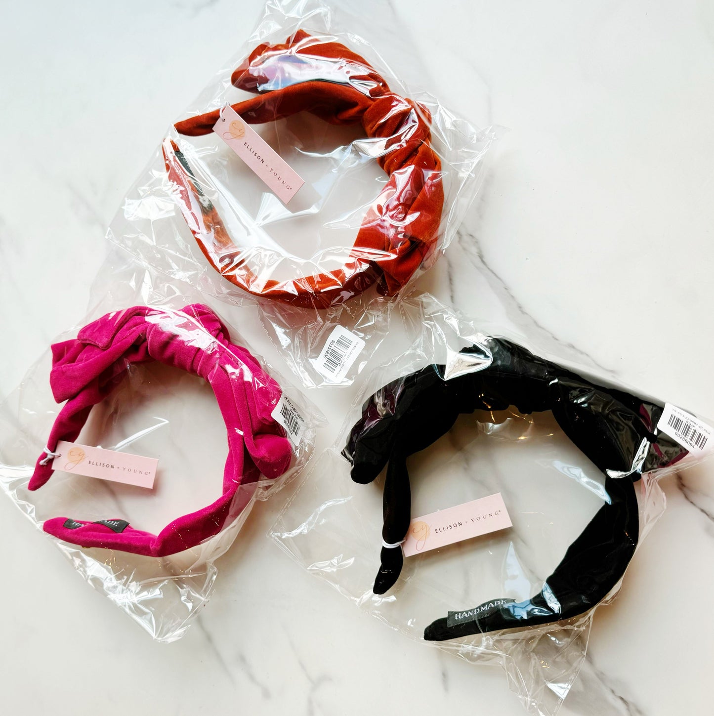Structured Velvet Bow Headband LadyShow.Store