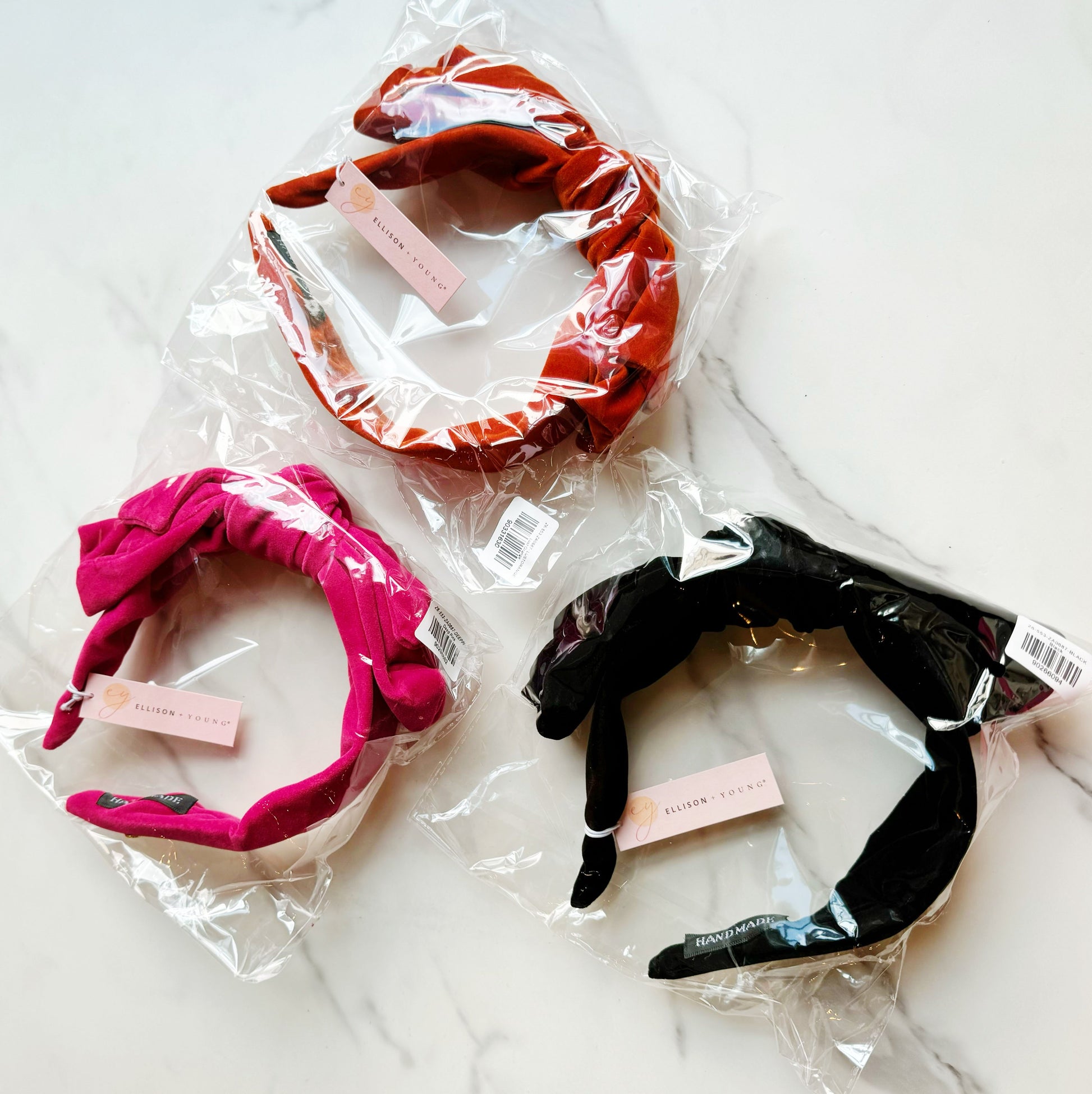 Structured Velvet Bow Headband LadyShow.Store