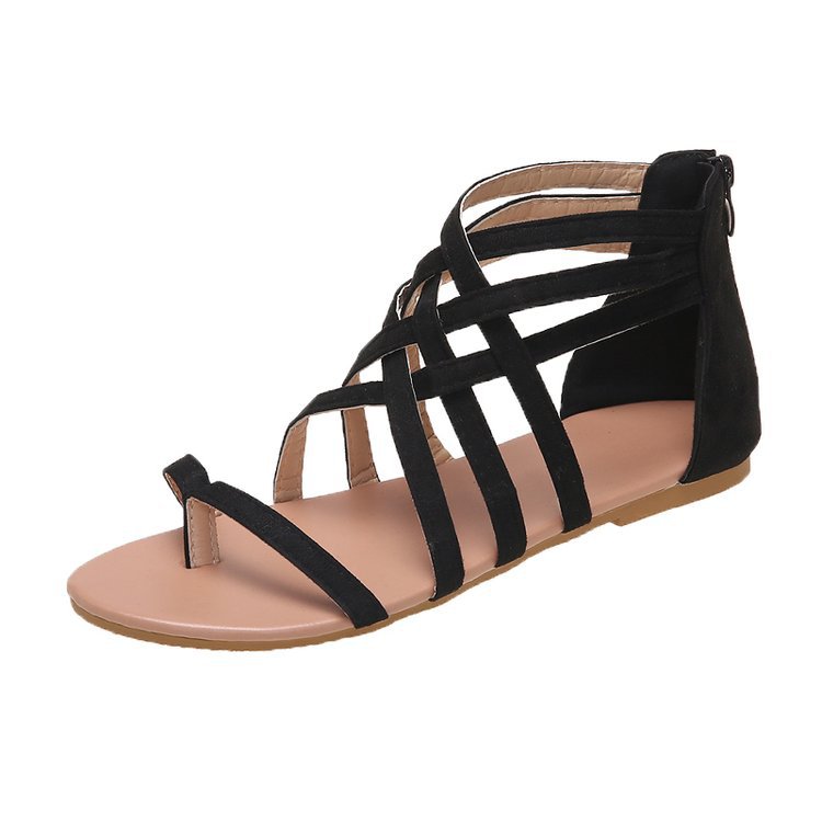 Flip-flops Flat Cross Straps European And American Roman Sandals LadyShow.Store
