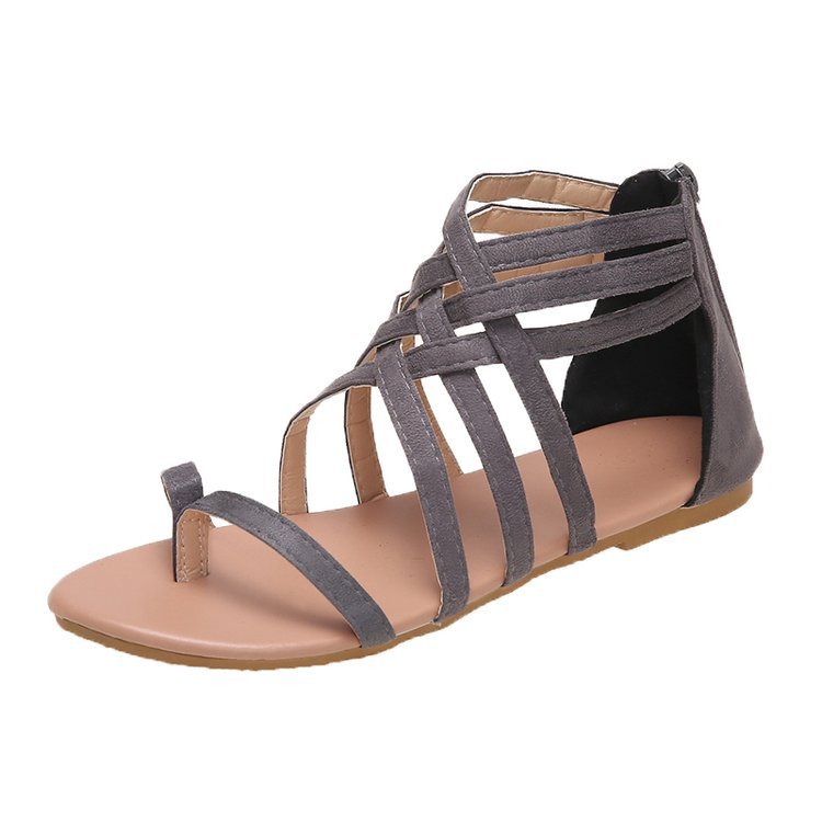 Flip-flops Flat Cross Straps European And American Roman Sandals LadyShow.Store