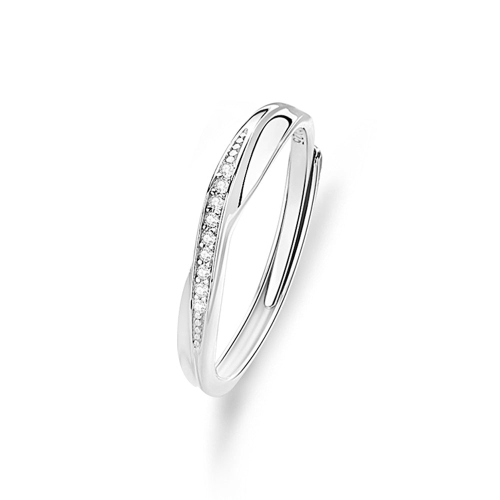S925 Silver Adjustable Ring For Couples LadyShow.Store