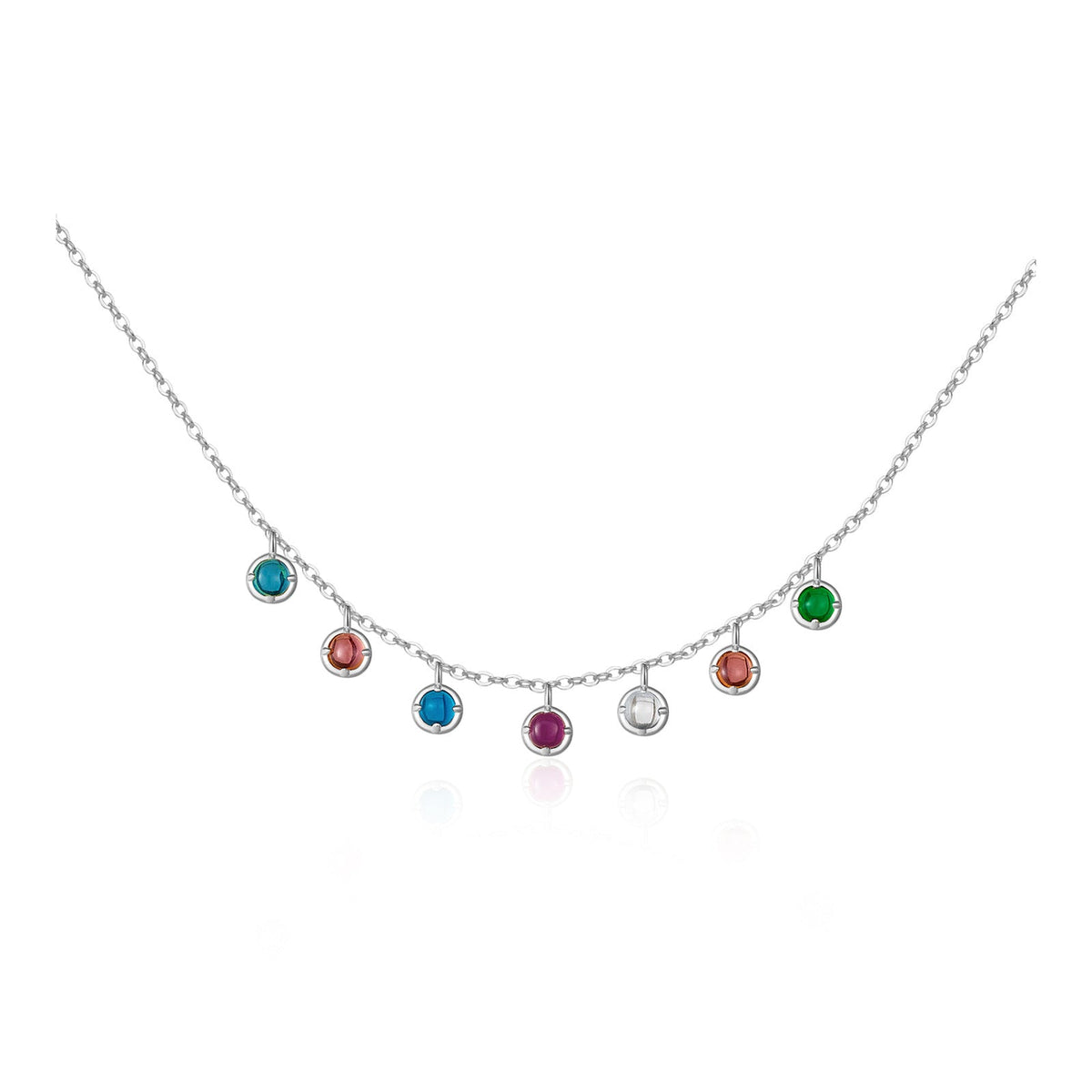 S925 Sterling Silver Necklace Women's Diamond LadyShow.Store