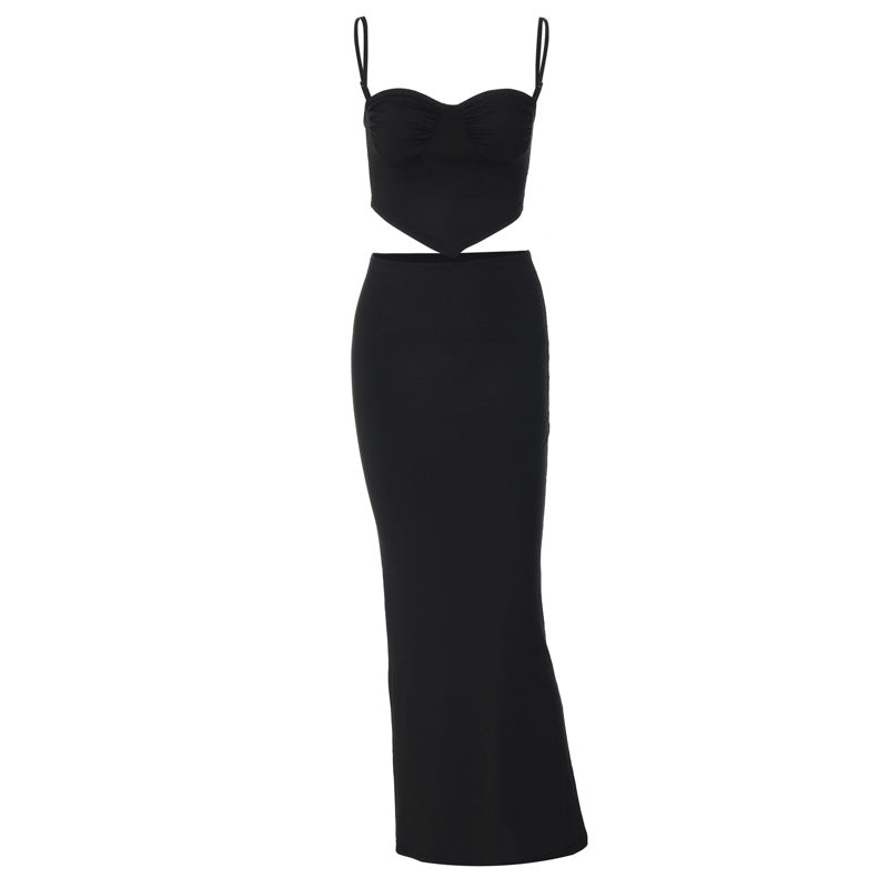 Women's Clothing Spaghetti Straps Chest Wrap Fashion Hip Suit LadyShow.Store