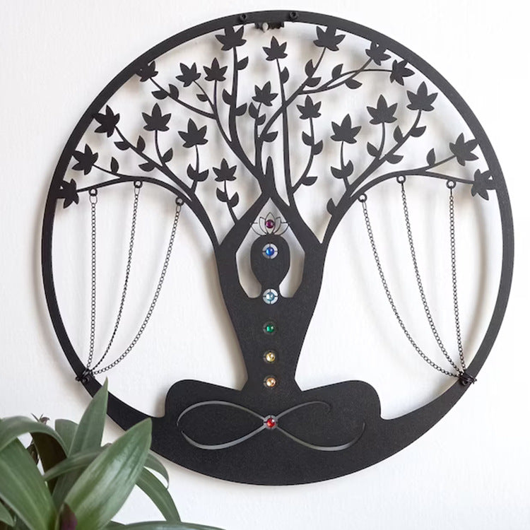 Art Decor Yoga Meditation Wall Hanging Craft PearlNestDecor.com