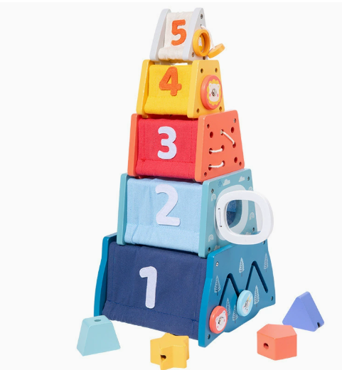 Montessori Wooden 5-in-1 Educational Toy LuxuryLifeWay Online Store