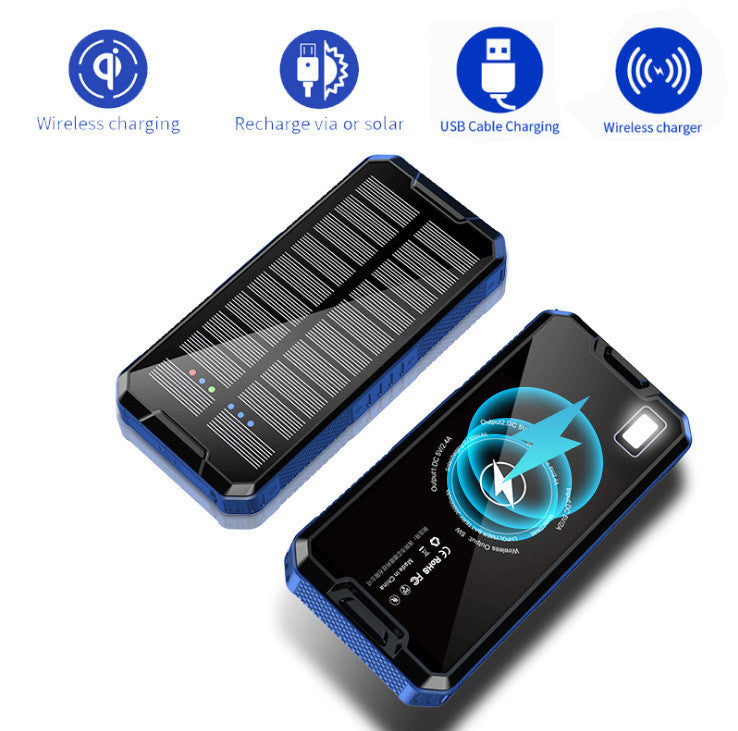 Wireless Charging Of Solar Mobile Power 30000mA