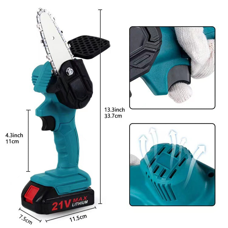 Cordless Mini Chainsaw for Garden and Woodwork Pi-Mart