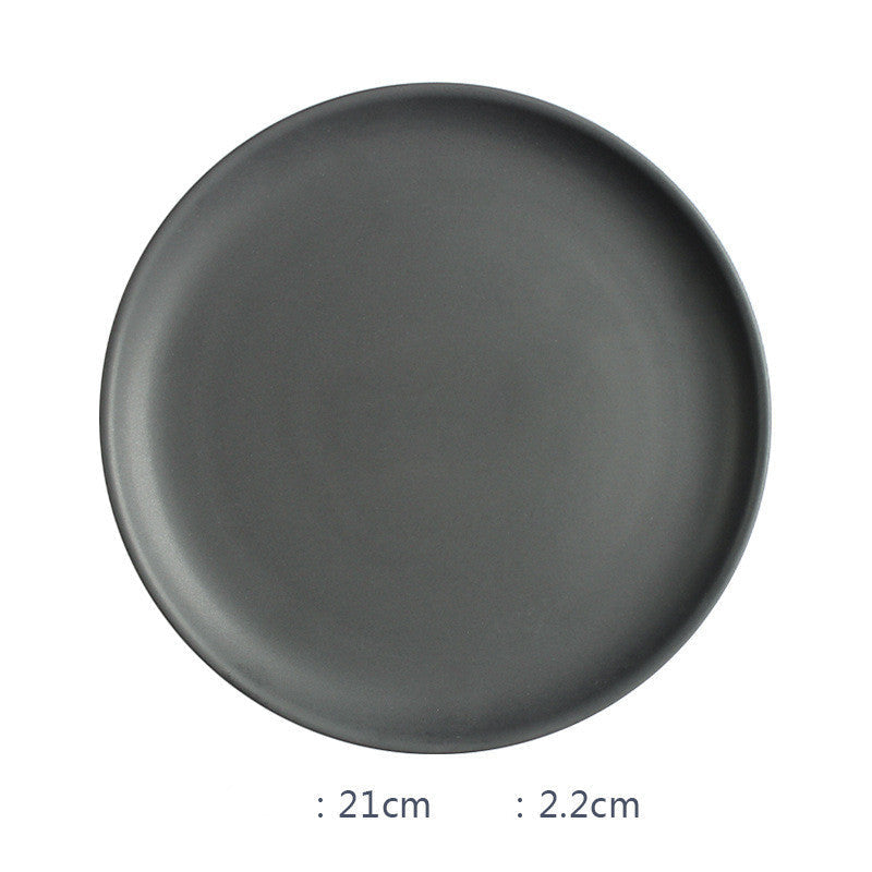 Nordic Ceramic Rice Bowl Steak Plate Deep  Household Tableware Dish Set LadyShow.Store