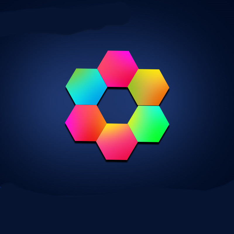 Hexagon Color-Changing Wall Light PearlNestDecor.com