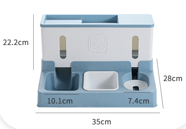 New Model Pet Cat Automatic Water Dispenser Dog Feeder Water Dispenser Combined Dog Pet Supplies Pets Fashion