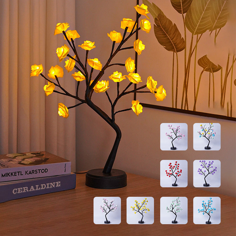 Table Lamp Flower Tree PearlNestDecor.com
