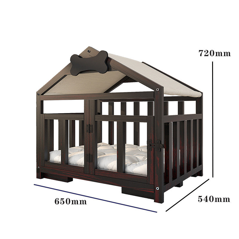 Indoor Solid Wood Doghouse Removable And Washable Pets Fashion