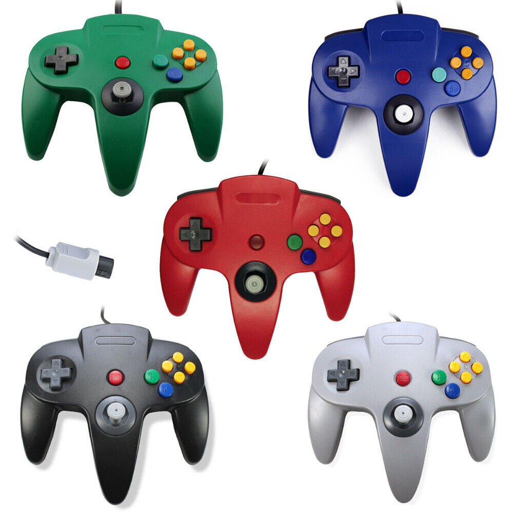 New Wired Controller Joystick Compatible With Nintendo 64 N64 Video Game Console Pi-Mart