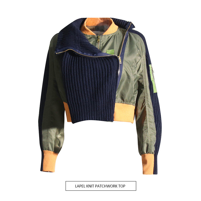 Women's Turtleneck Fashion Knitted Short Coat Best YouTube Store