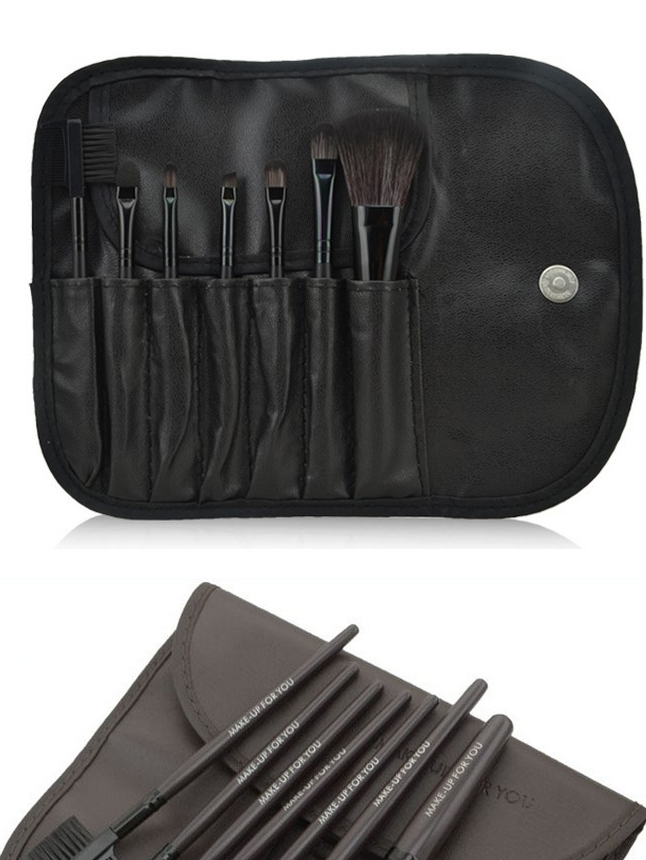 7-Piece Makeup Brush Set with Premium Brush Bag LadyShow.Store
