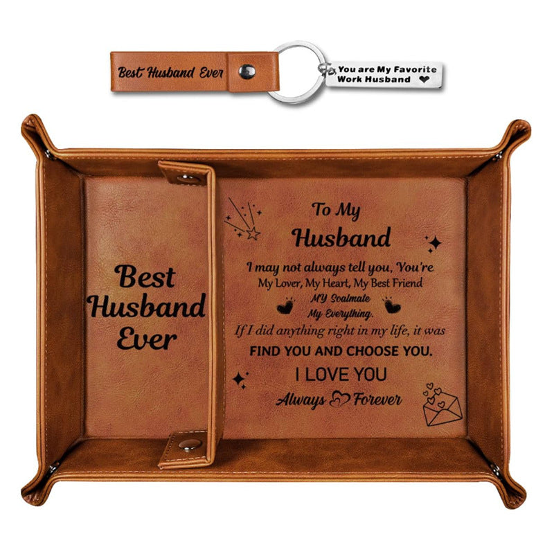 Father's Day Gift Decorative Tray Household Four-corner Folding LuxuryLifeWay Online Store