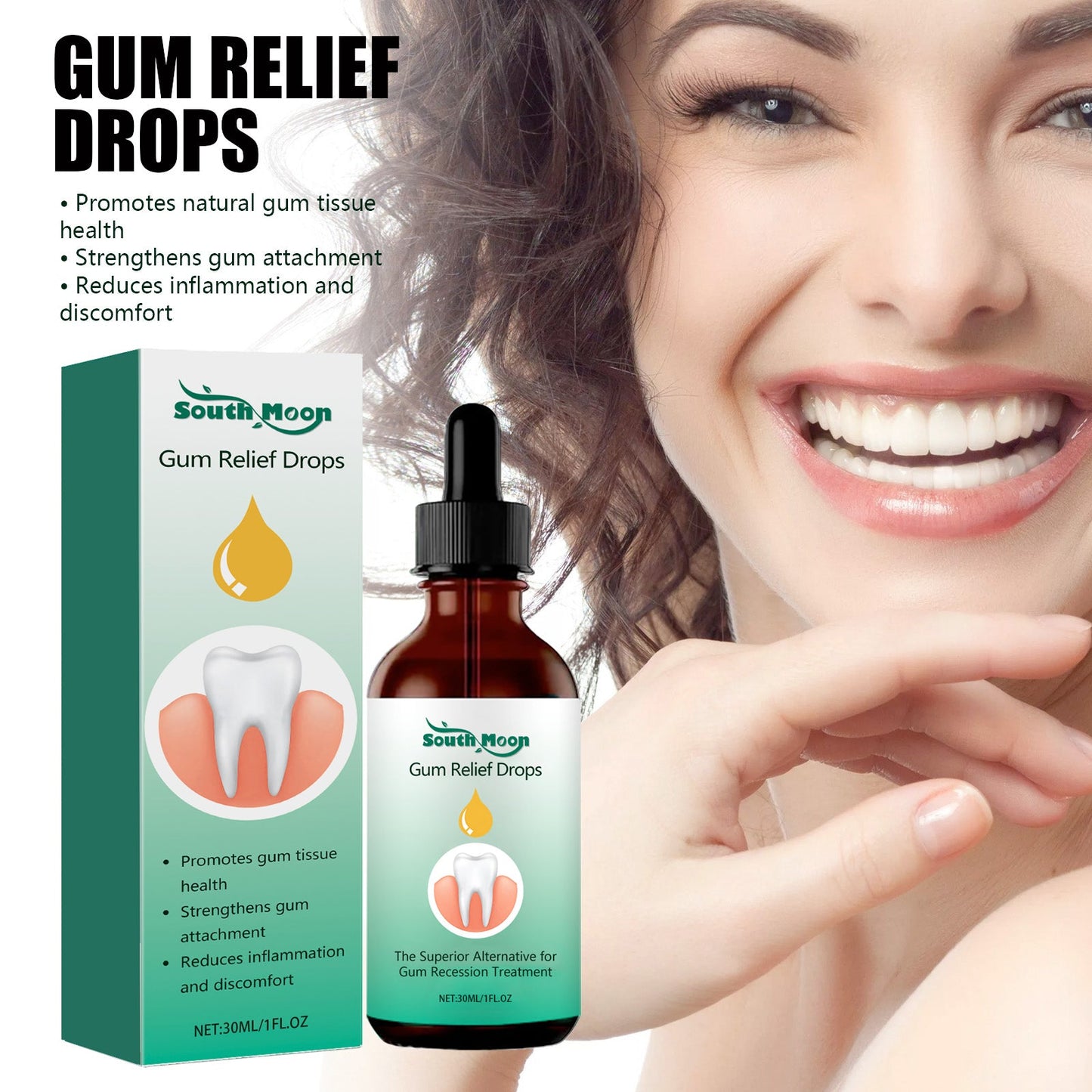 Gum Care Drops Oral Use Tri Light Beauty
