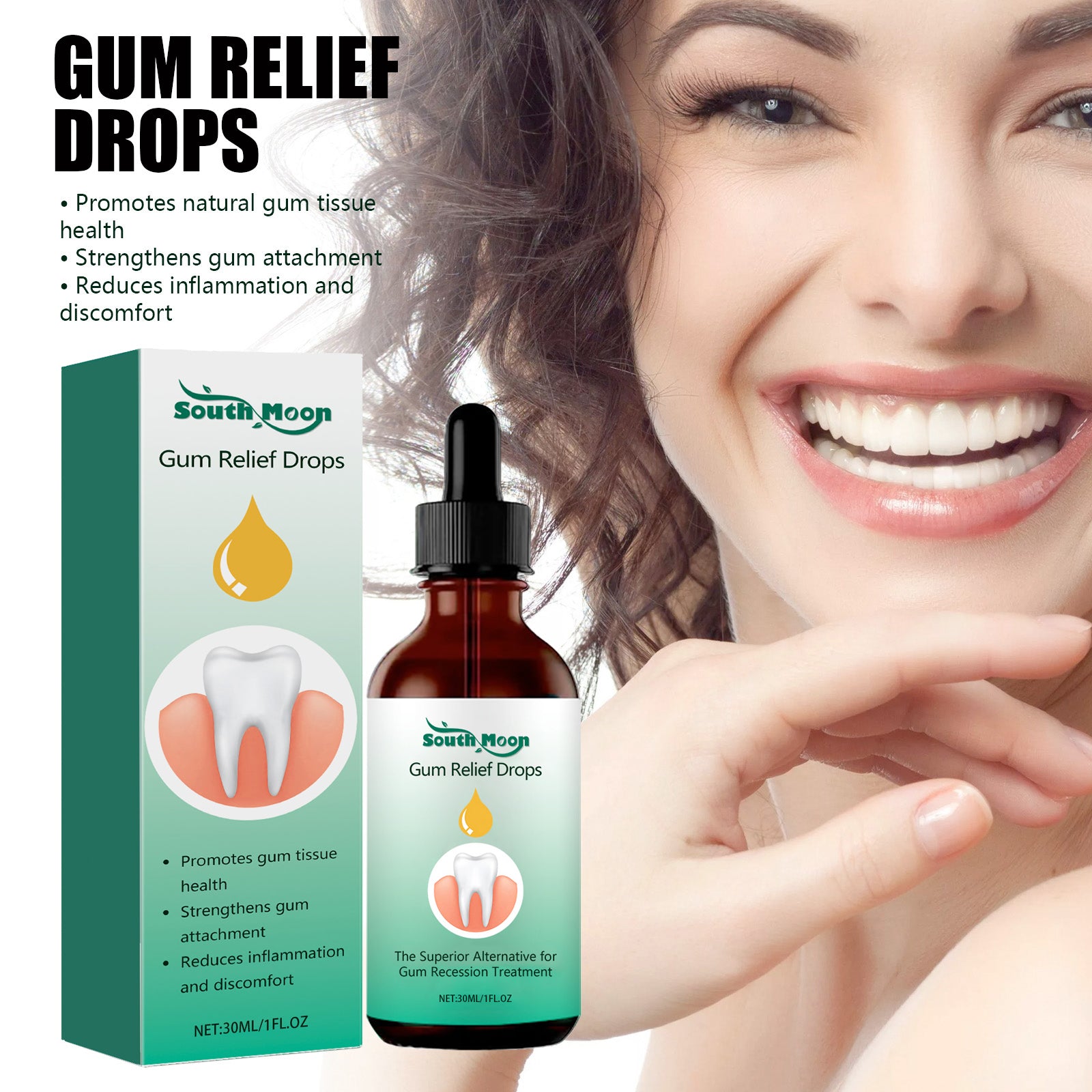 Gum Care Drops Oral Use Tri Light Beauty