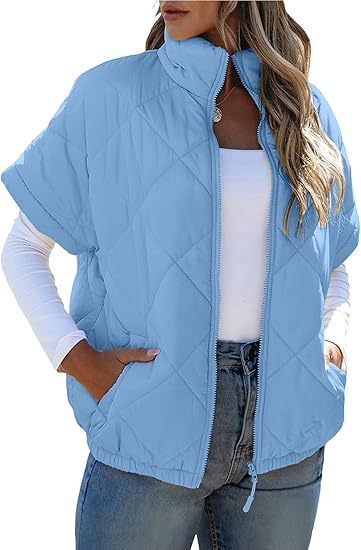 Casual Pocket Zipper Diamond Lattice Warm Jacket LadyShow.Store