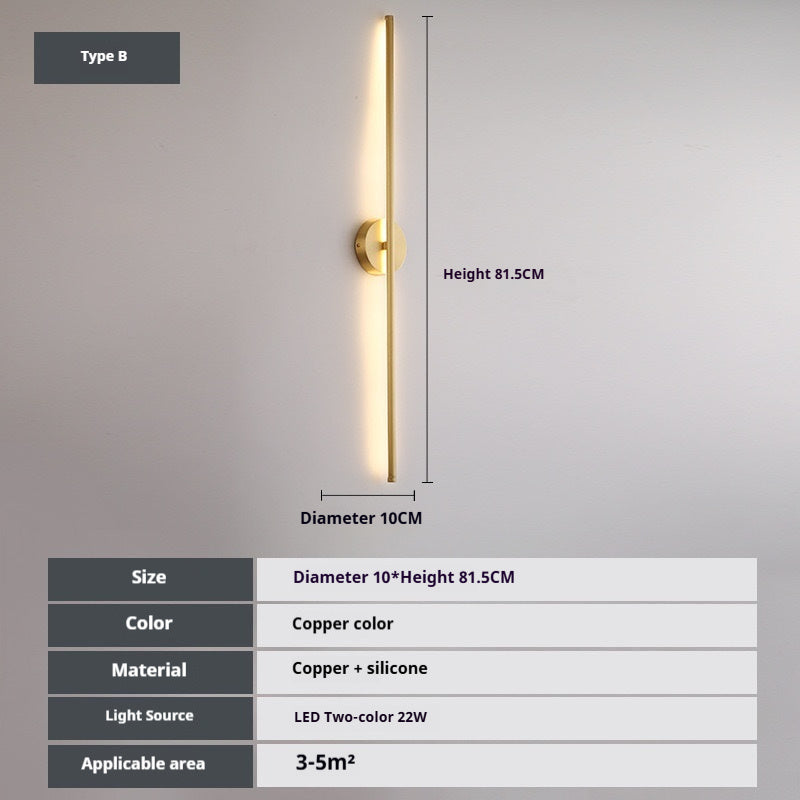 Creative Minimalist Background Wall Lamp PearlNestDecor.com