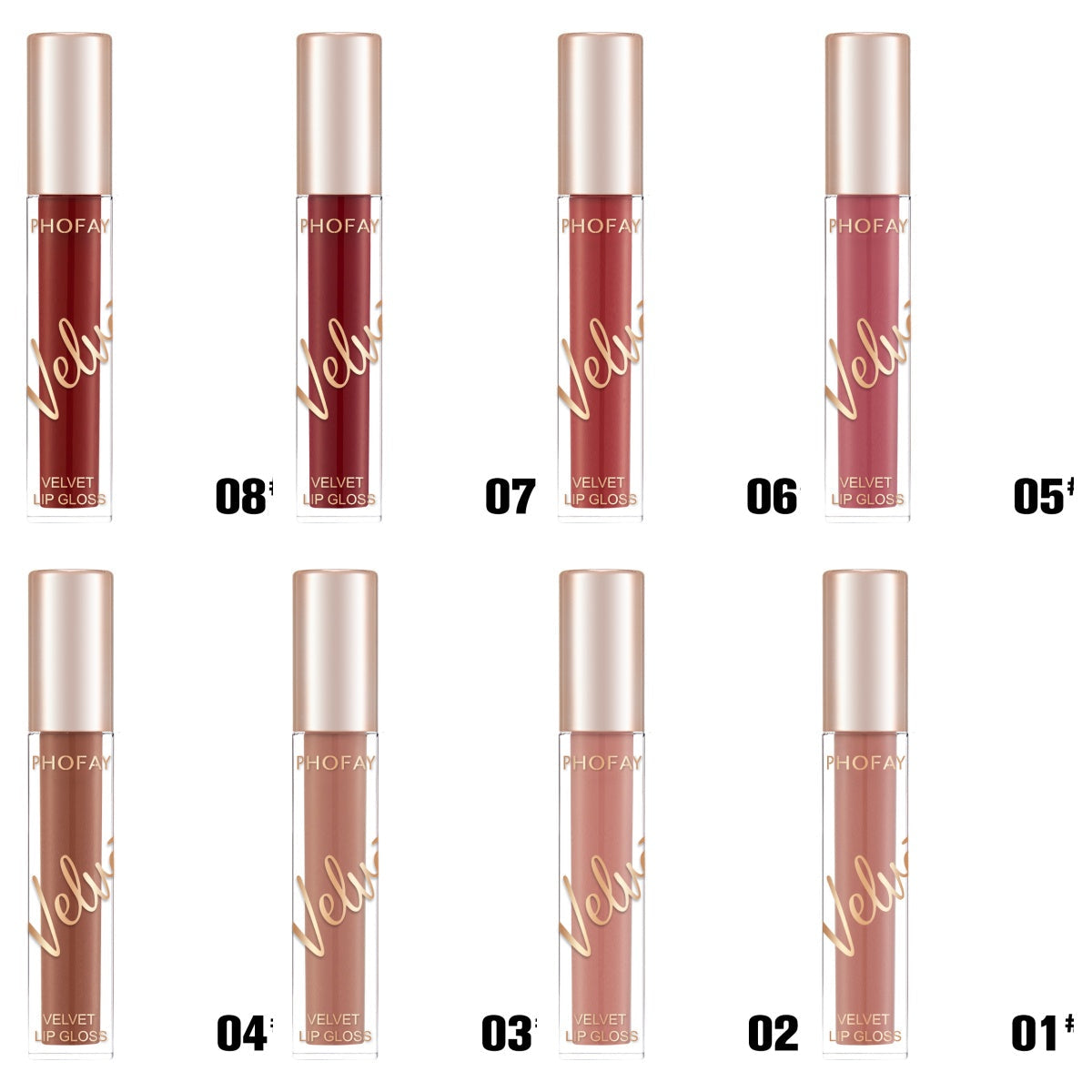 PHOFAY Velvet Lip Gloss LadyShow.Store