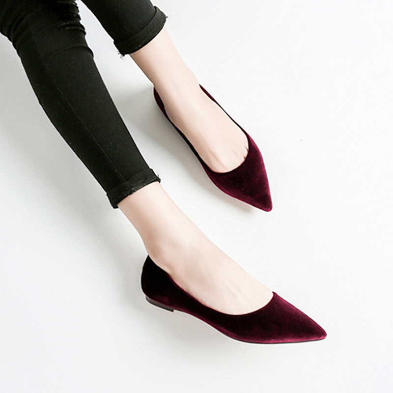 Comfortable Pointed-toe Shallow Mouth Single Shoes Women LadyShow.Store