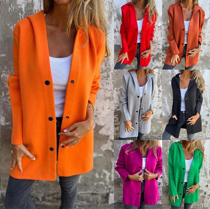 Cross-Border European And American 2026 Autumn And Winter New Fashion Long-Sleeve Solid Color Jacket For Women, Popular On Amazon And Aliexpress NorixaFashion.com