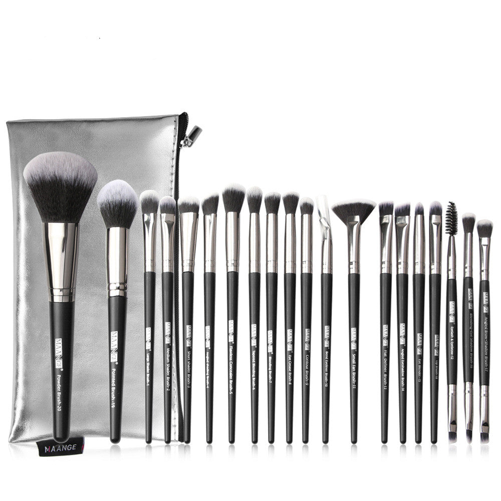 20-Piece Makeup Brush Set with Brush Bag LadyShow.Store