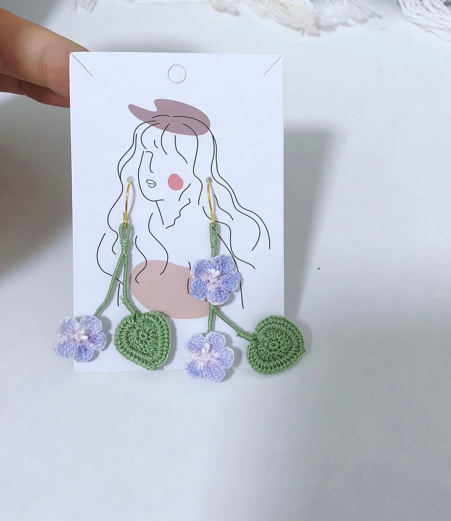 Micro Hook Violet Earring Wire