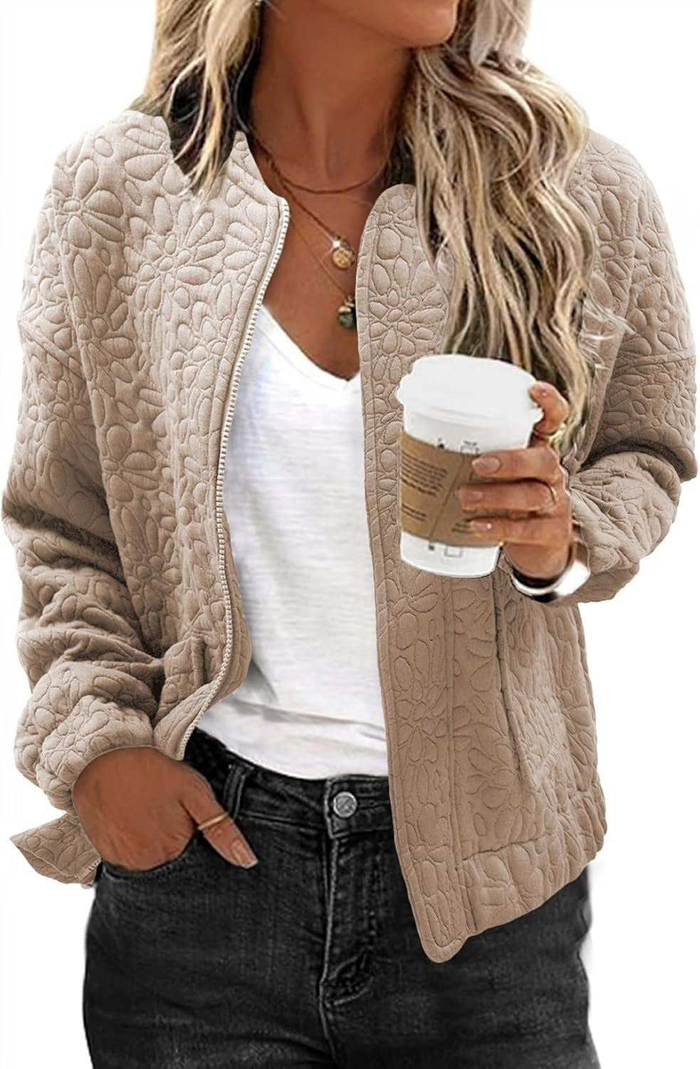 2026 Fall Winter New Arrival Hotselling Women's SolidTexturedCasualOpenFront Cardigan Coat NorixaFashion.com