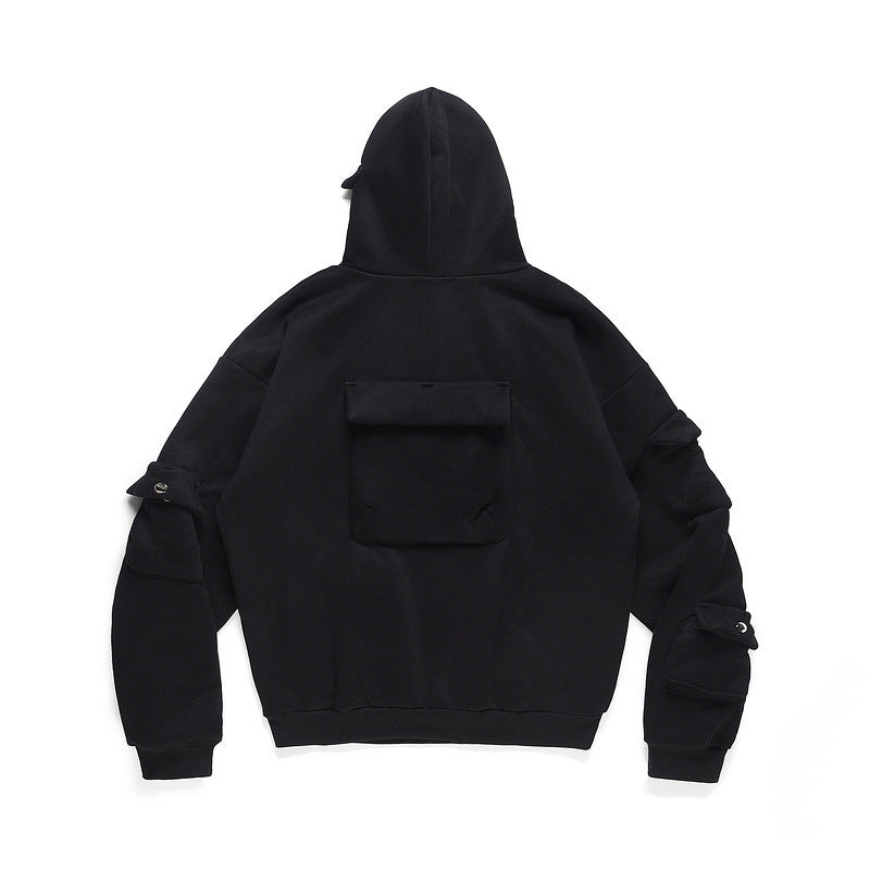 Heavyweight Multi-pocket Sweatshirt Oversize Hoodie