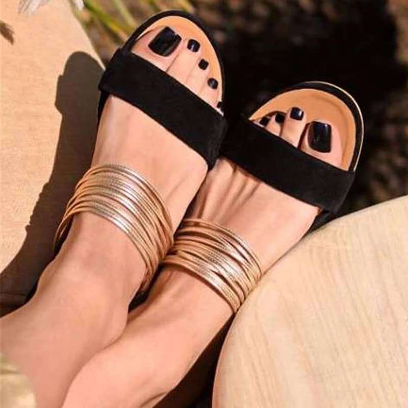 Large Size Women's Flat Sandals Slippers LadyShow.Store