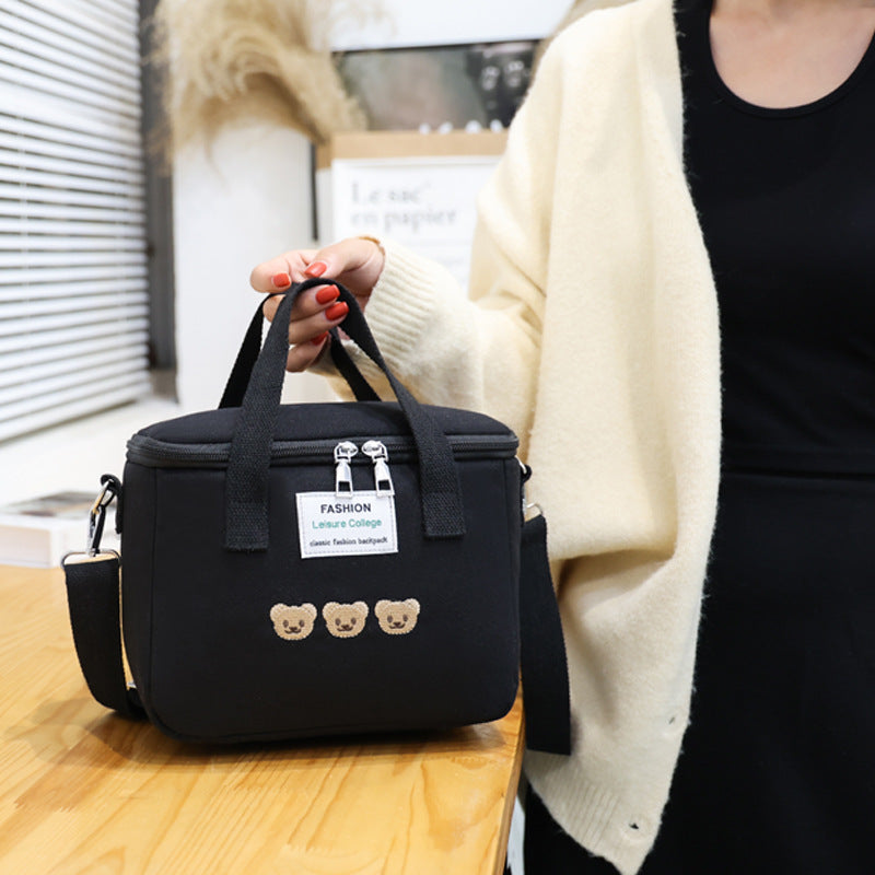 Waterproof Mother-Child Bag with Embroidered Bear Design Pi-Mart