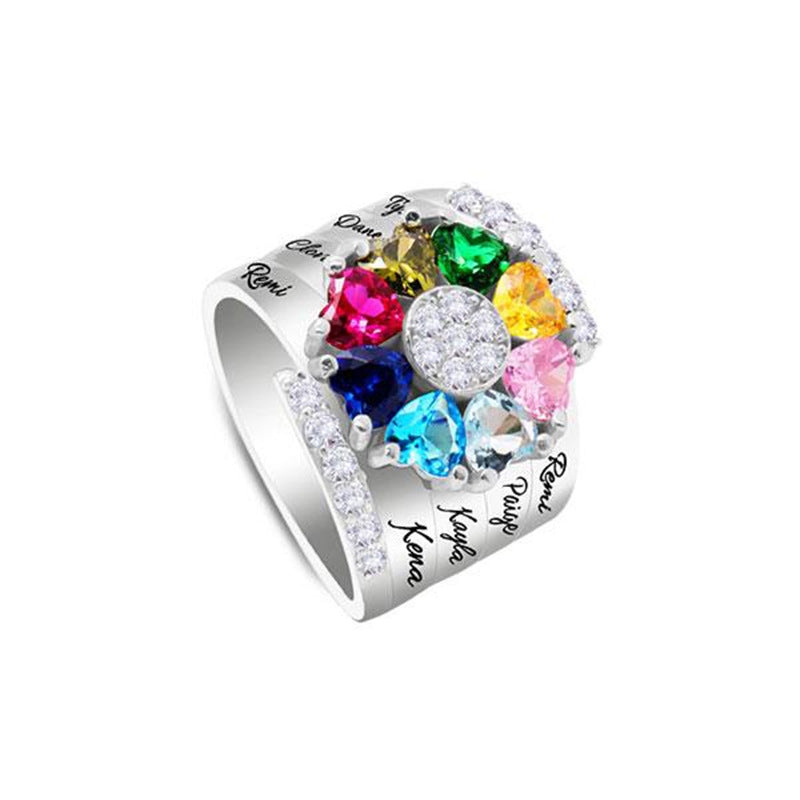 DIY Engraved Ring for Mother's Day Gift LadyShow.Store