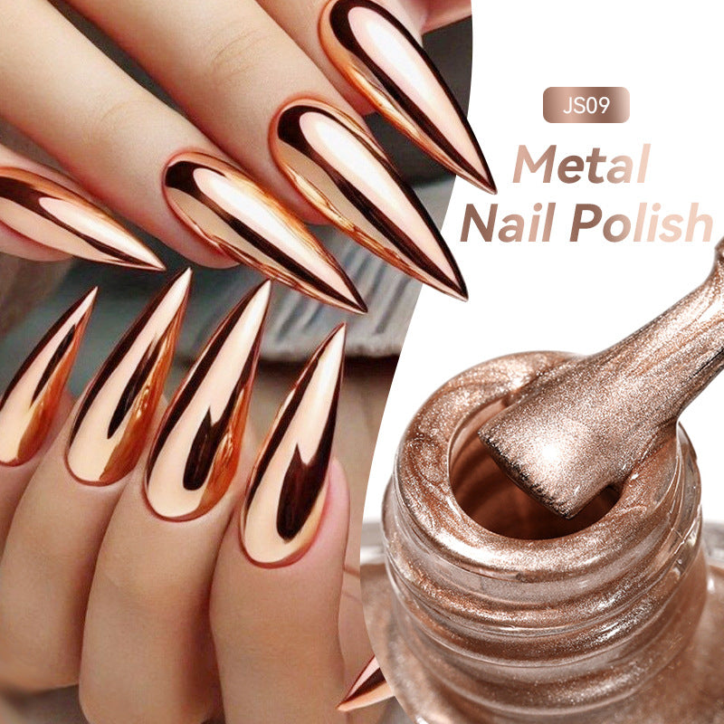 Quick-dry Metallic Mirror Nail Polish, No Baking Required LadyShow.Store
