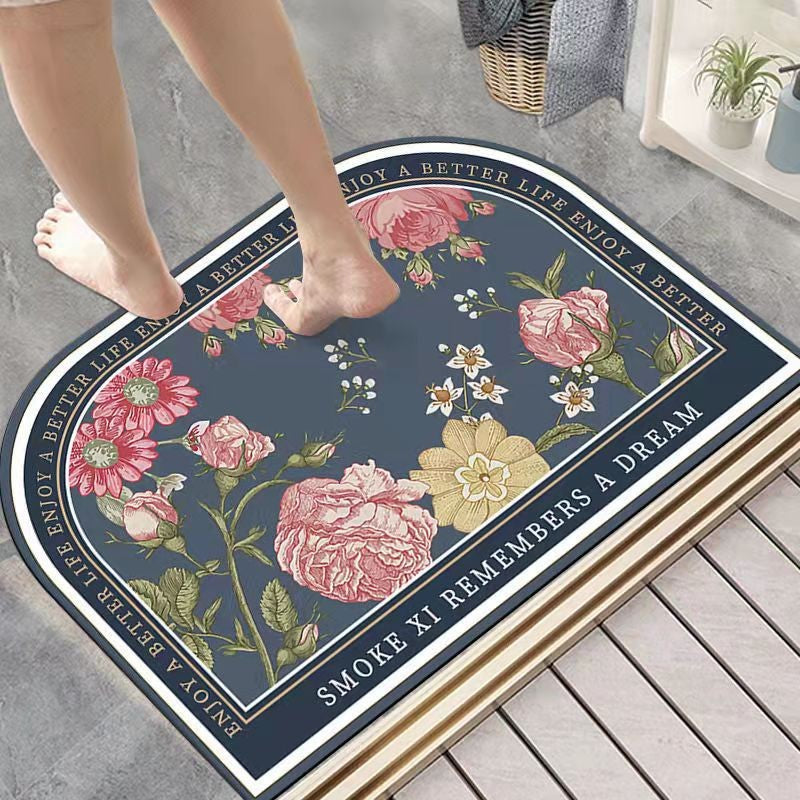 Diatom Mud Floor Mat Nordic Style Bathroom Non-slip Absorbent