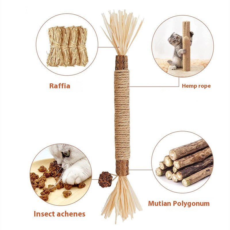 Funny Cat Molar Bite Stick Toy Pets Fashion