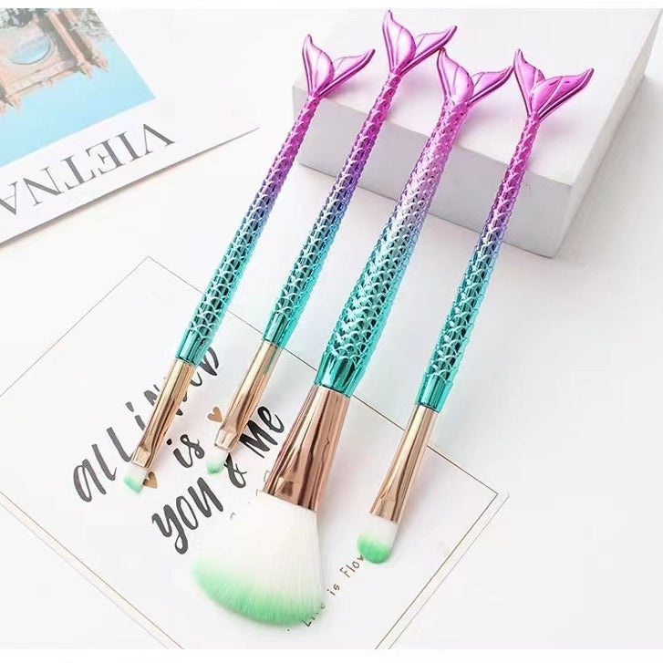 Mermaid Gradient Makeup Brush Set LadyShow.Store