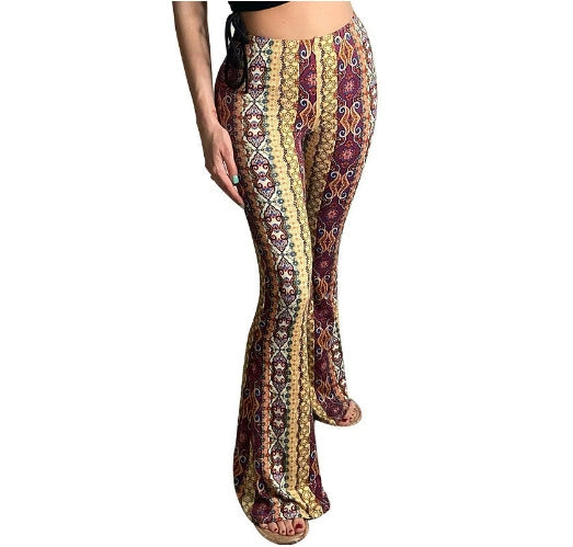 High Elastic Tight Pants Slim Sexy Print Trousers Womens Clothing LadyShow.Store